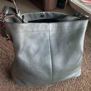 Silver Coach bucket purse - Price reduced!!